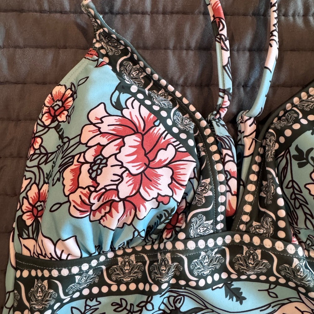 NWT Cupshe Floral One-Piece Swimsuit - Picture 8 of 9